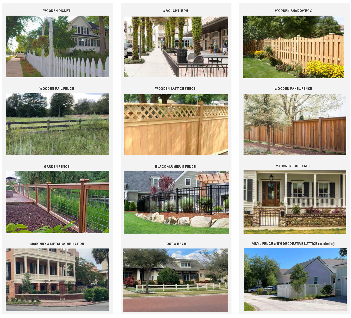 Figure 6.3 Example Fence Imagery