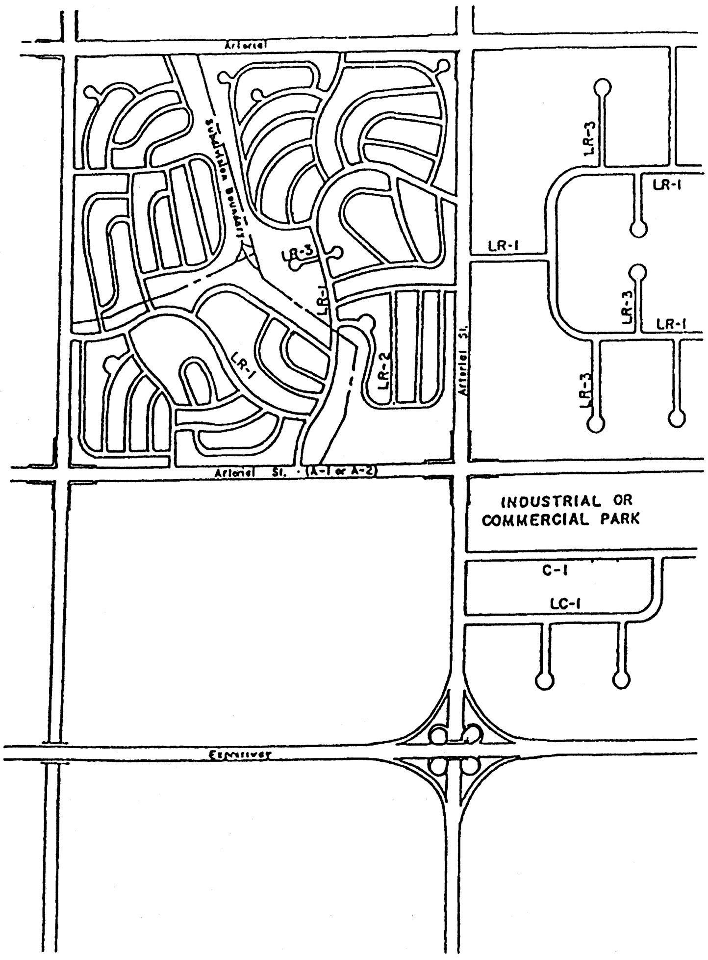 Figure 14-4 Street system layout