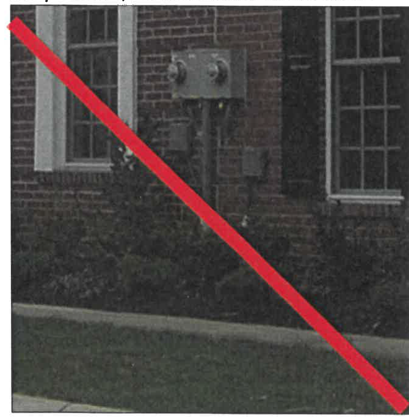 Not permitted within the street-space