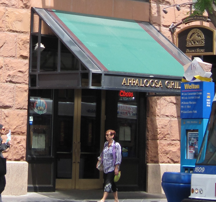 Awning sign