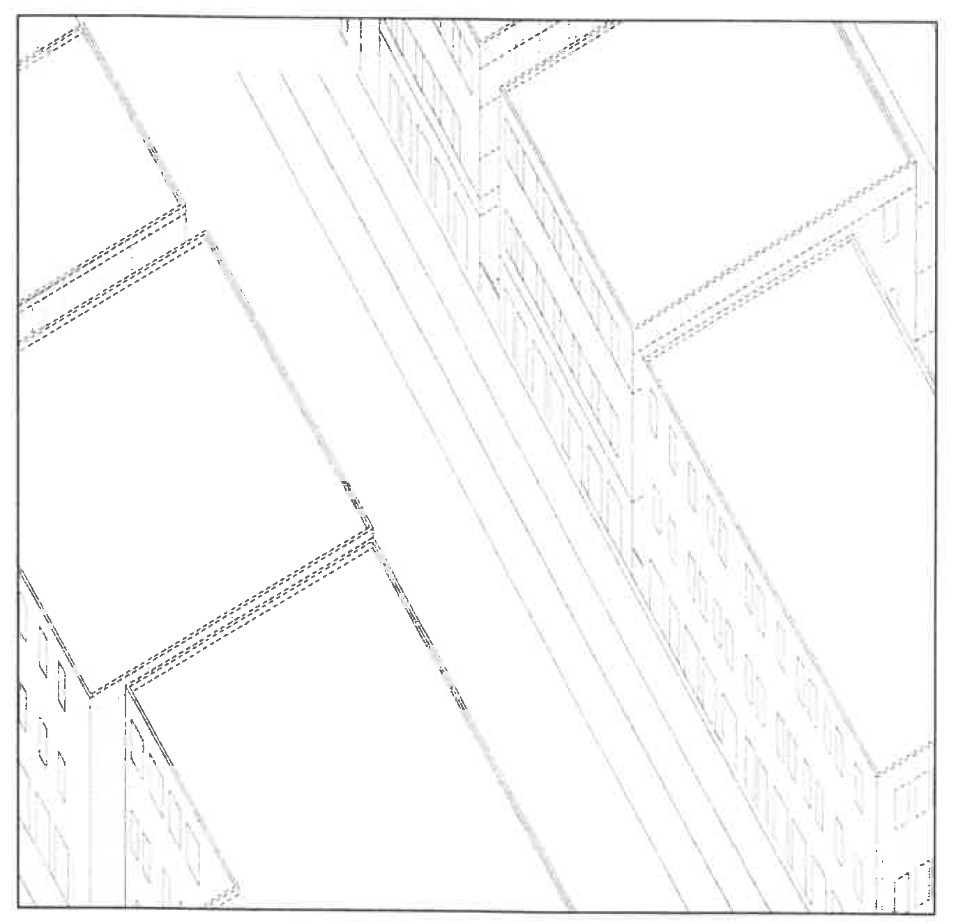 Illustration H. Caution: In an Urban context fenestration along common lot lines may be blocked by adjacent buildings.
