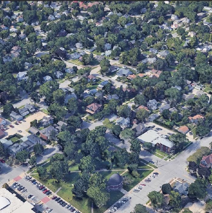 Aerial photo Cedar Falls Neighborhood