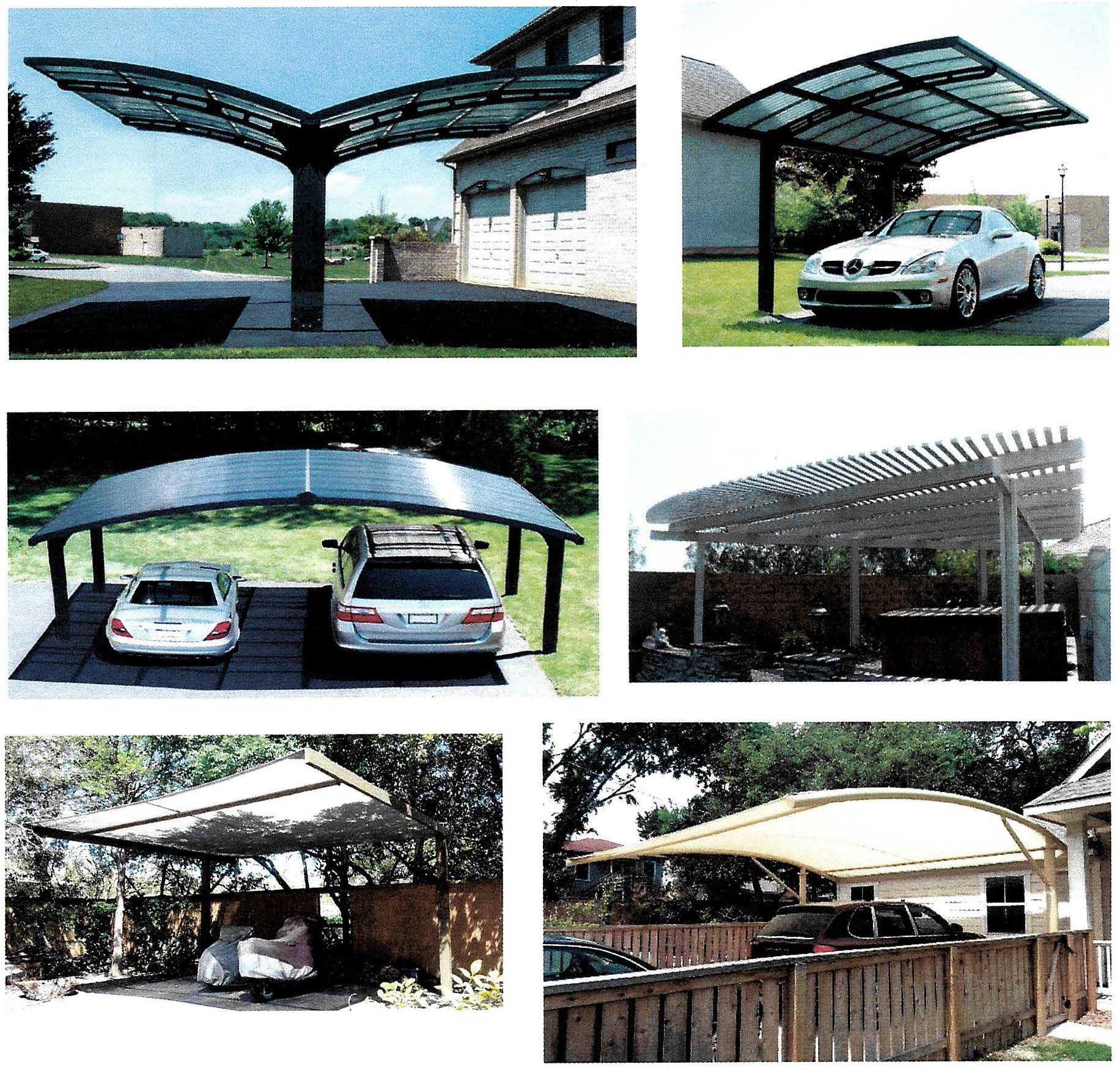 FIGURE A—CARPORT DESIGN STYLES