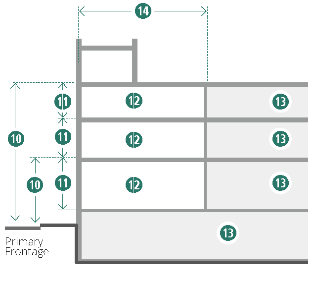 Figure 4-14. Civic Building: Height and Use Requirements