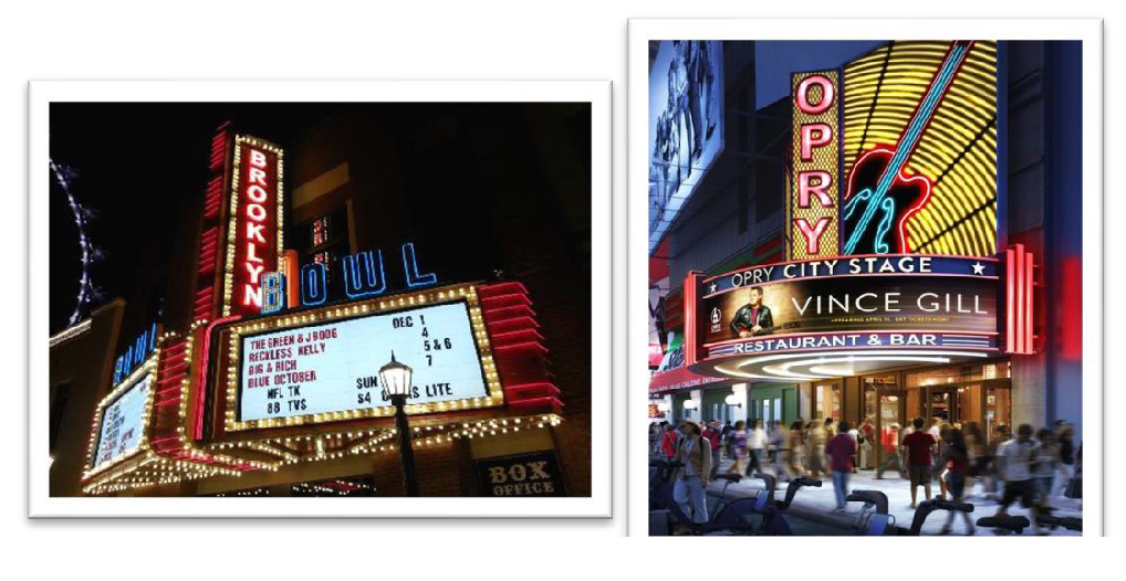 Figure 12. Marquee Sign Examples.