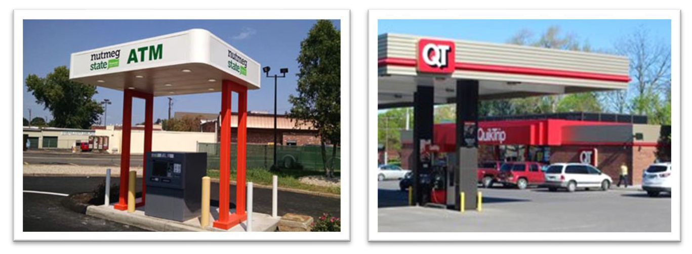Figure 6. Structural Canopy Sign Examples.