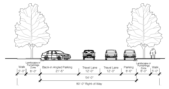 Figure 27-906(9b). Alternative Sample Avenue.