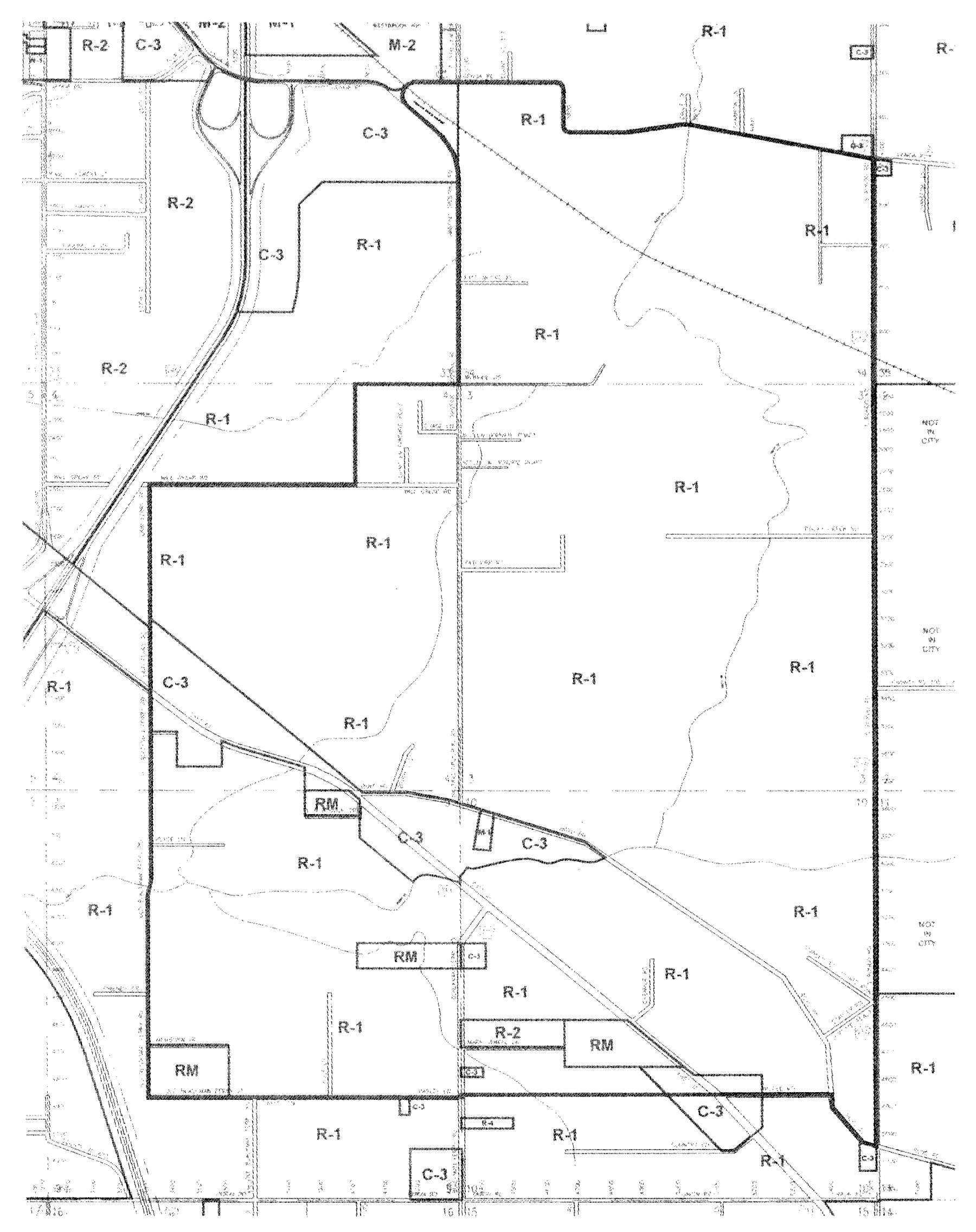 R-1 Overlay District Boundaries