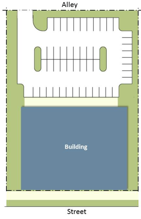 Figure V-11: Parking Access from Alley