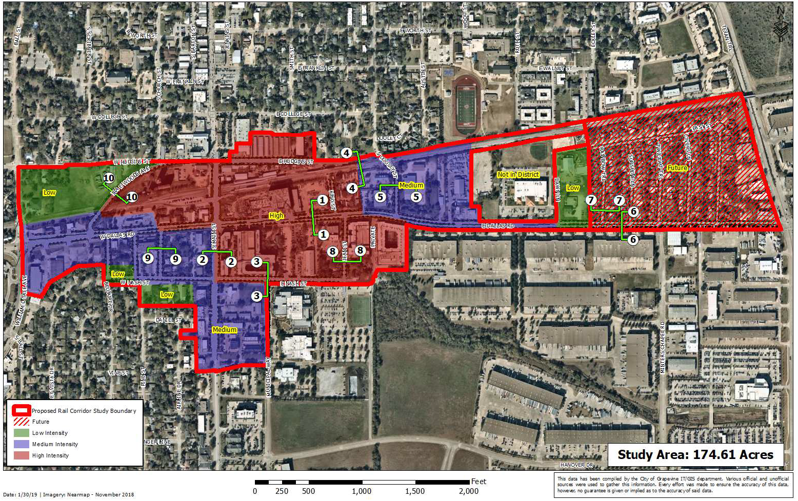 Grapevine Transit District Urban Design Plan