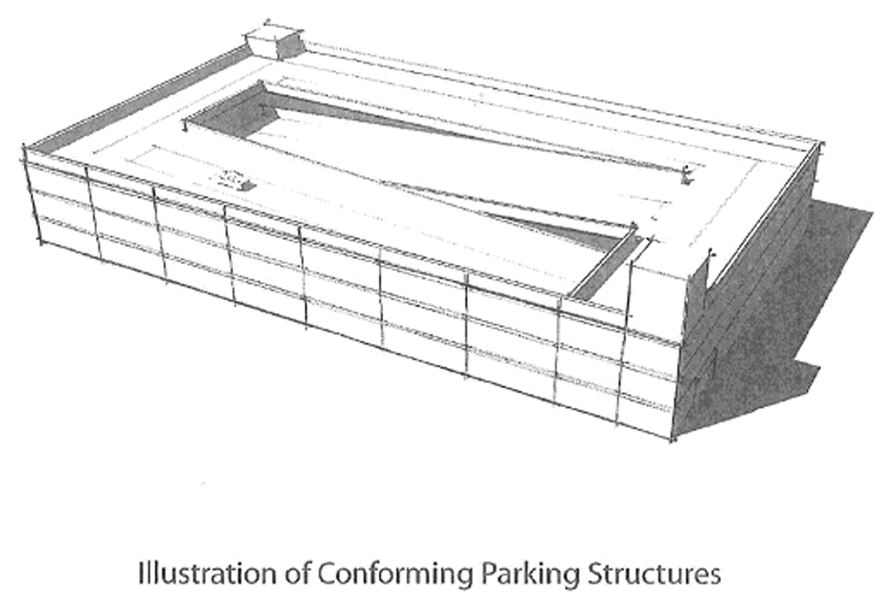 Figure 55-929(1): Parking Structure—Conforming