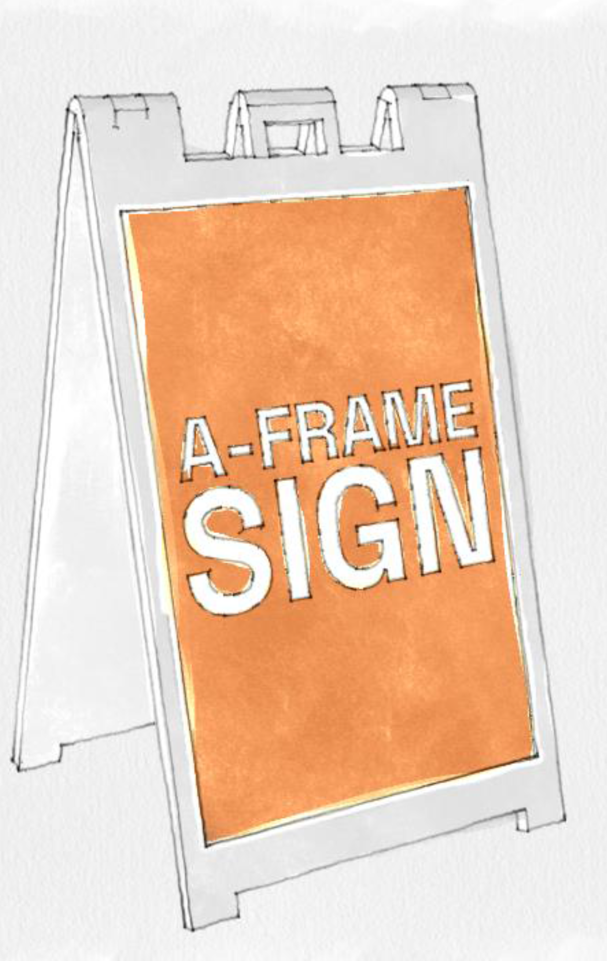 Figure 10.3.1: A-Frame Sign Example.
