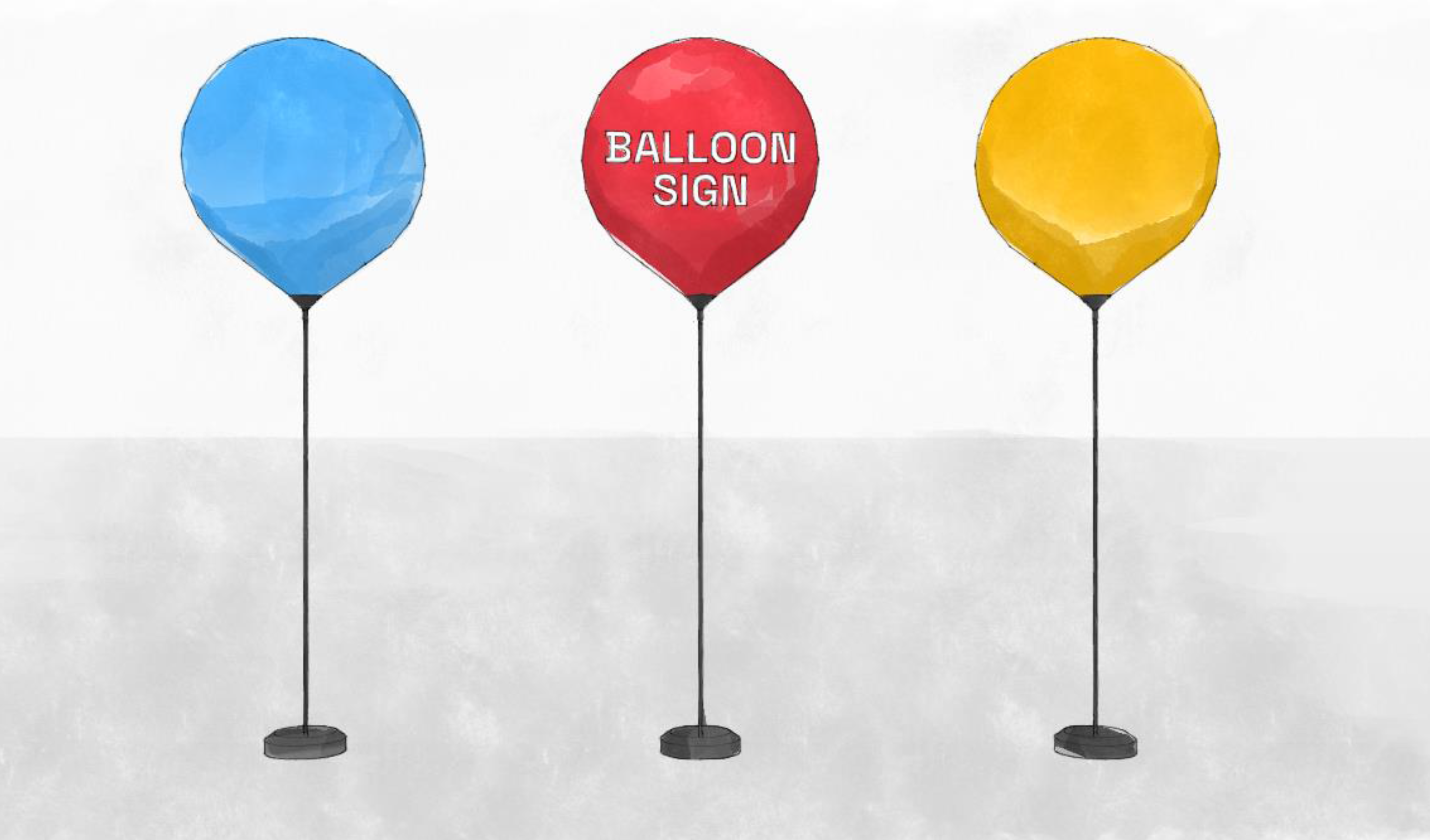 Figure 10.3.3: Balloon Sign Example.
