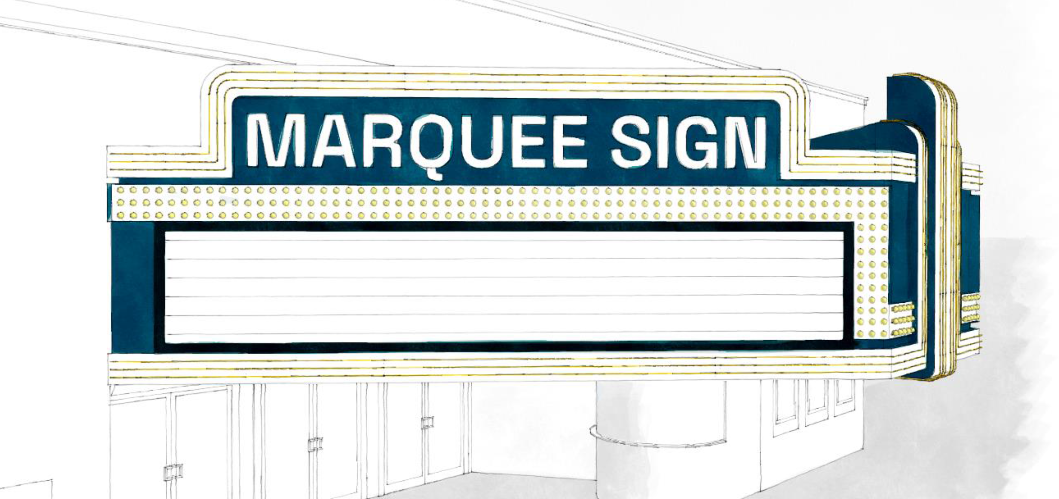 Figure 10.3.12: Marquee Sign Example.