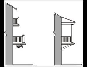 Figure 64-13-5.6 Second Story Balconies