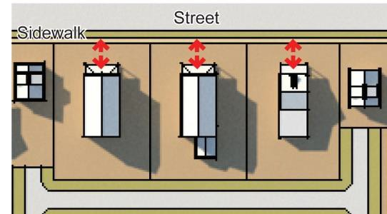 Figure 64-3-3.1 Sidewalk Connection to Street