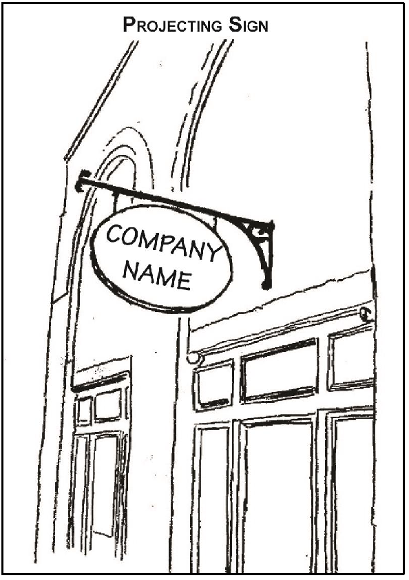 Figure 1.6 Projecting Sign