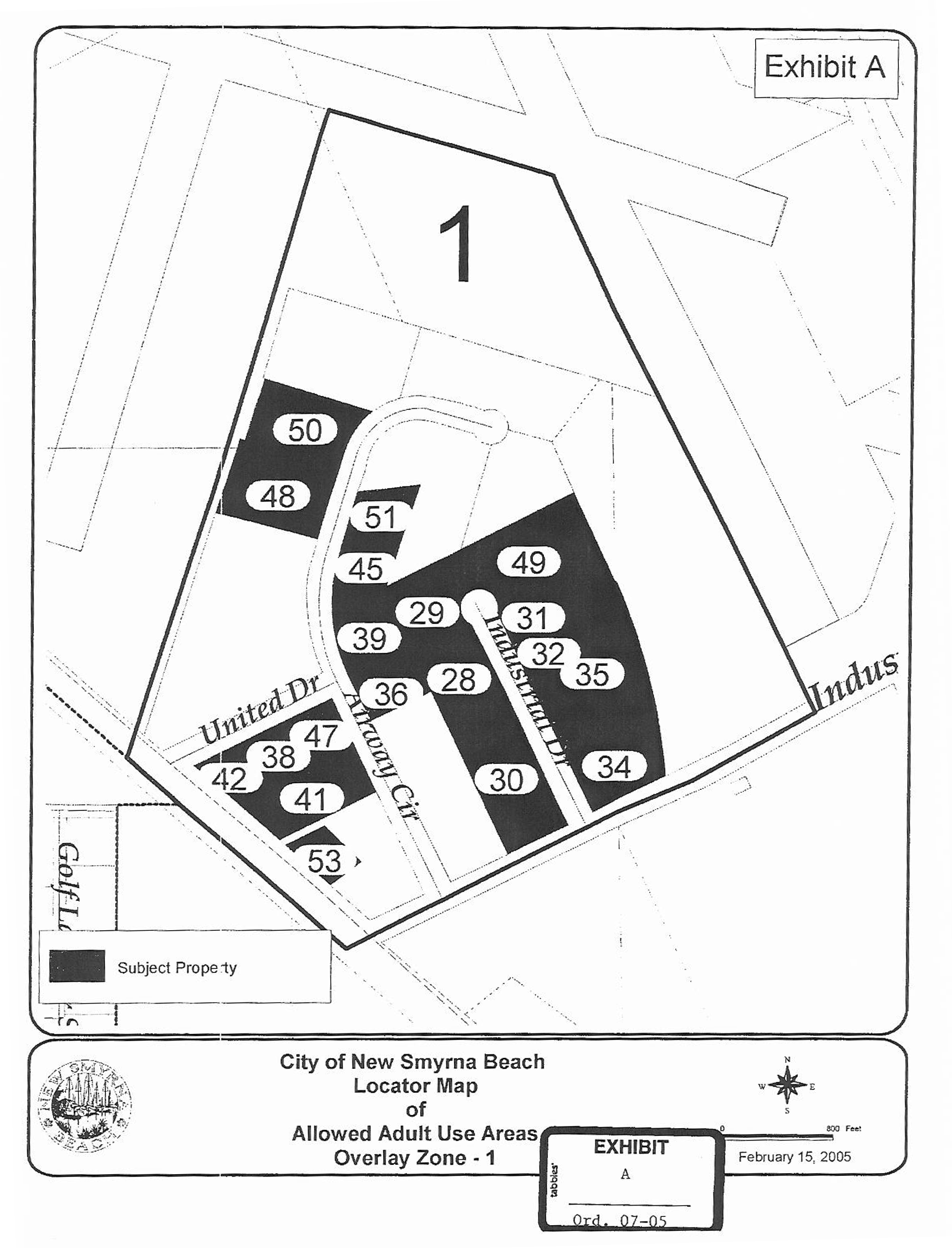 Allowed Adult Use Areas Overlay Zone 1