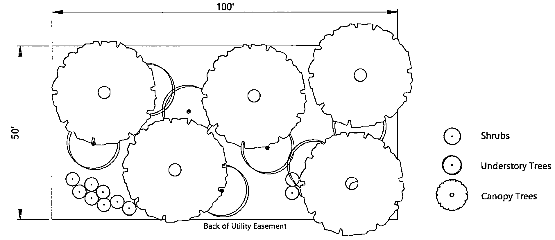 Figure 1. Example 50' Landscape Buffer