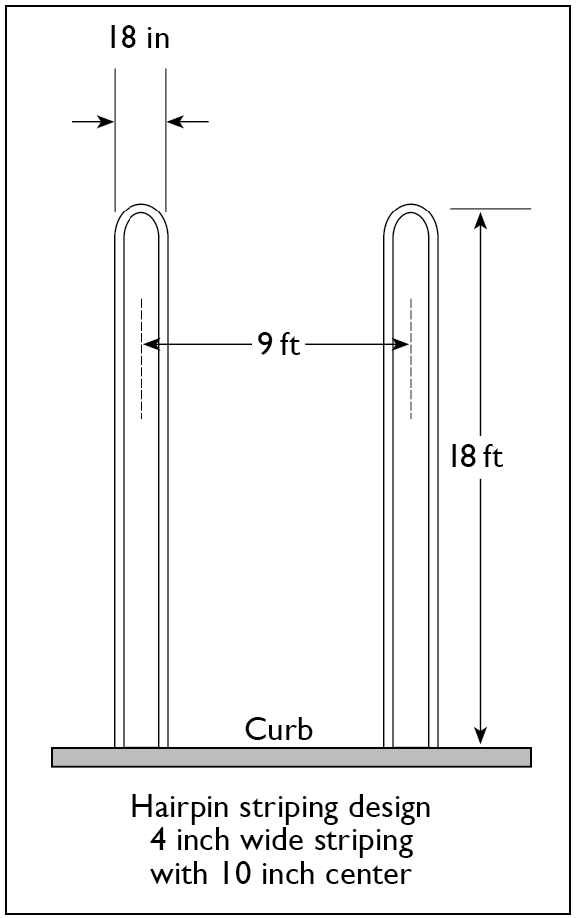 HAIRPIN STRIPING DESIGN