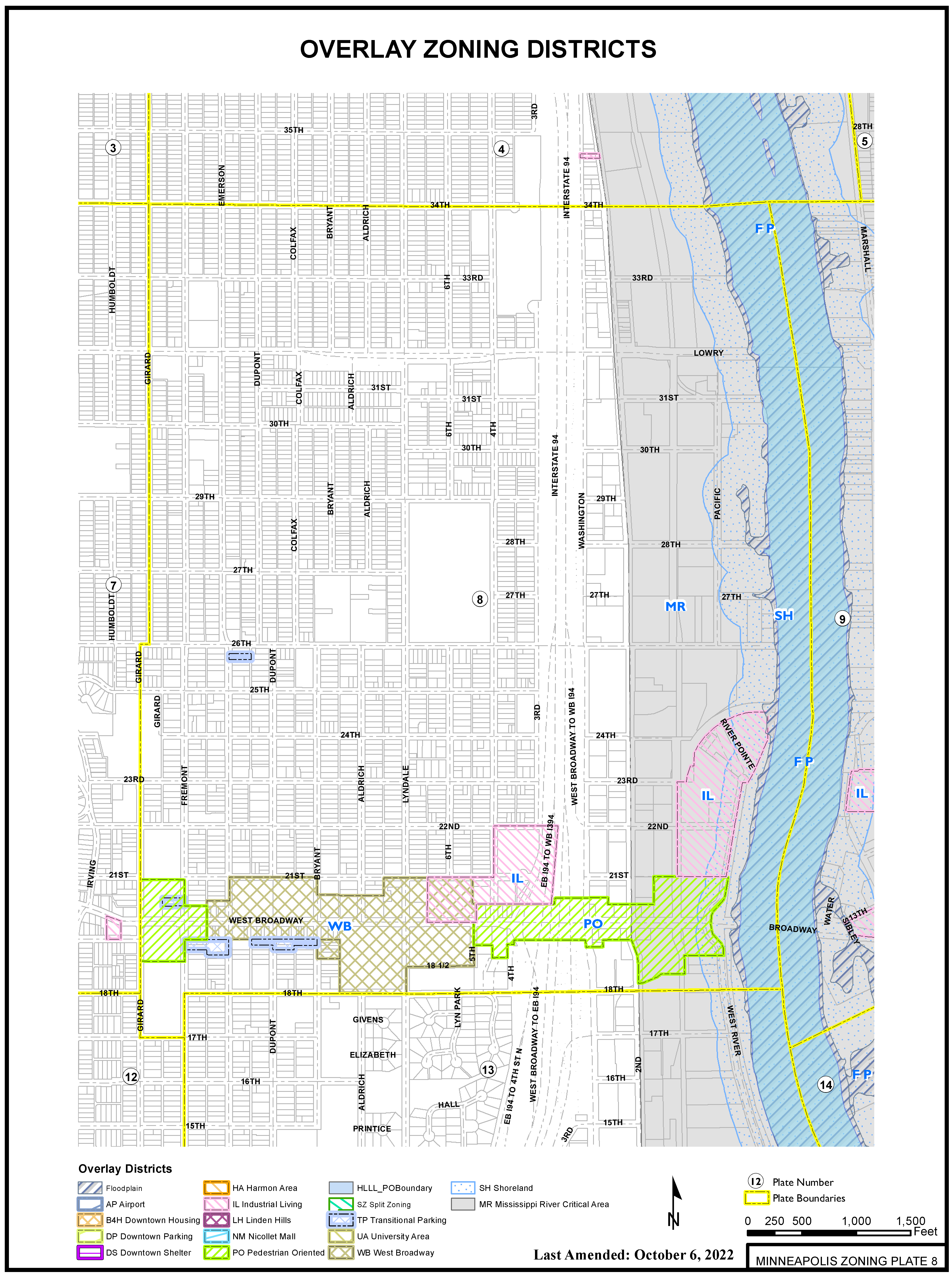 Chicago residential parking zones map