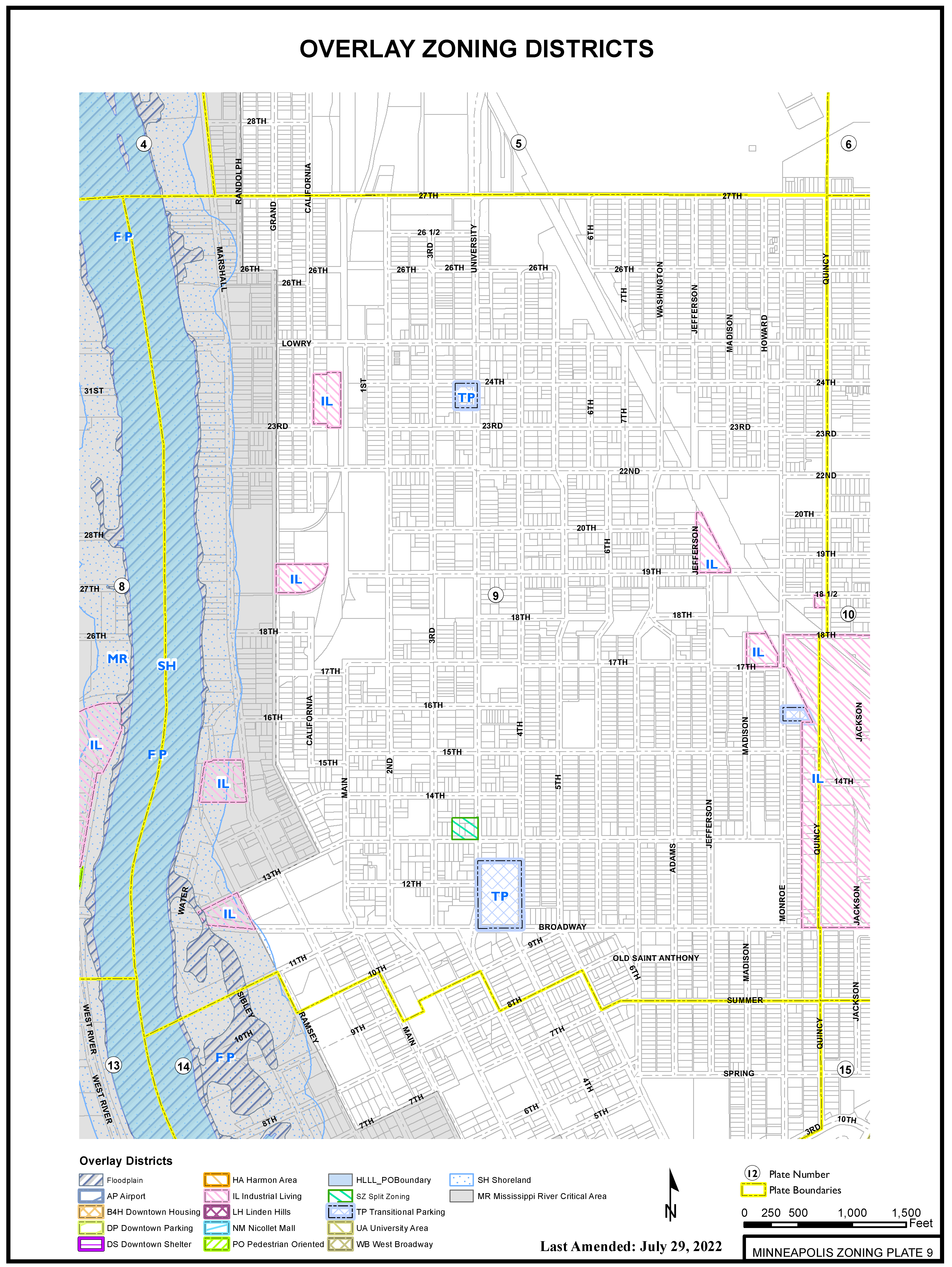 Chicago residential parking zones map