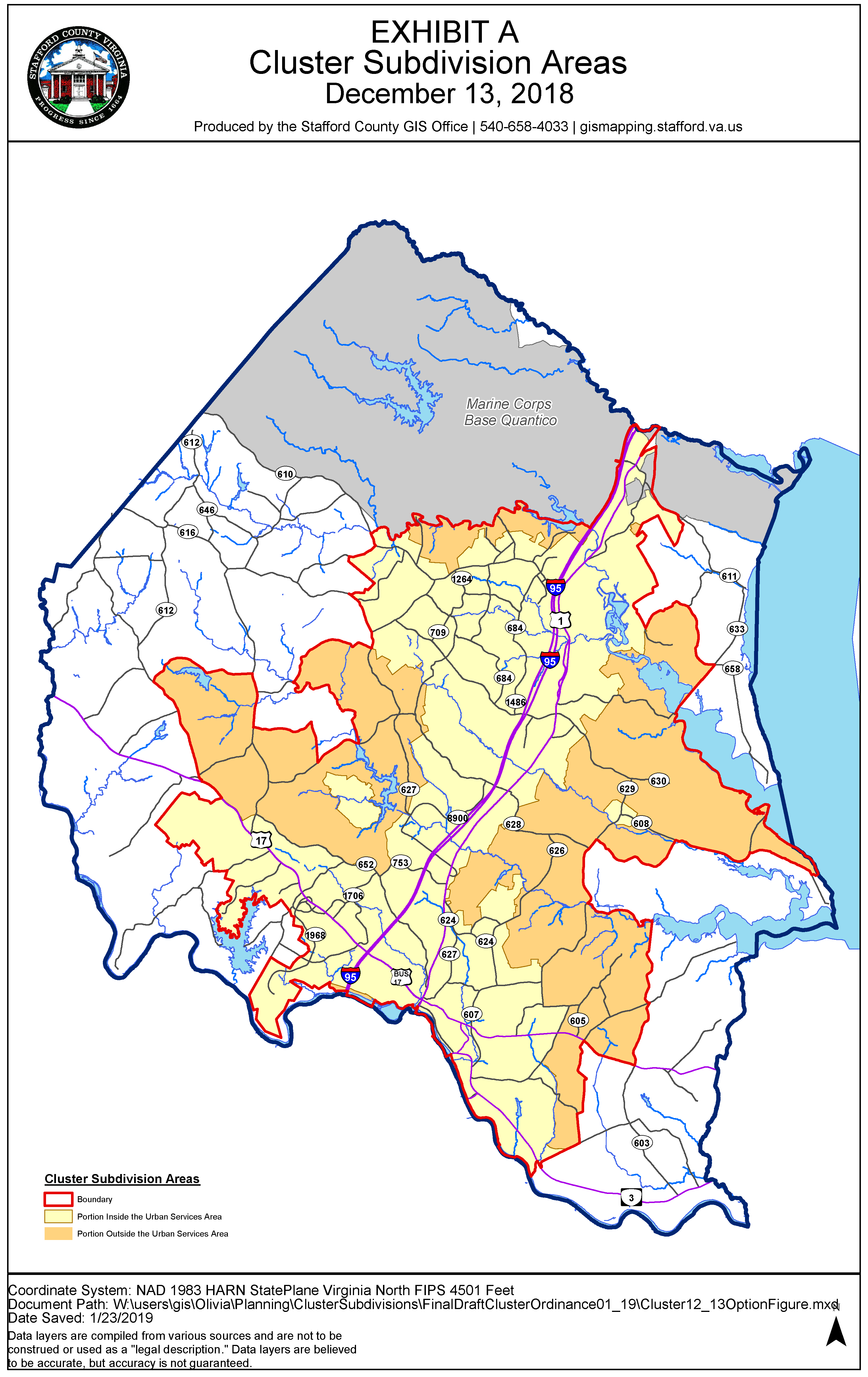 § 28-41. Cluster Subdivision Areas Map., Article III. GENERAL DISTRICT ...