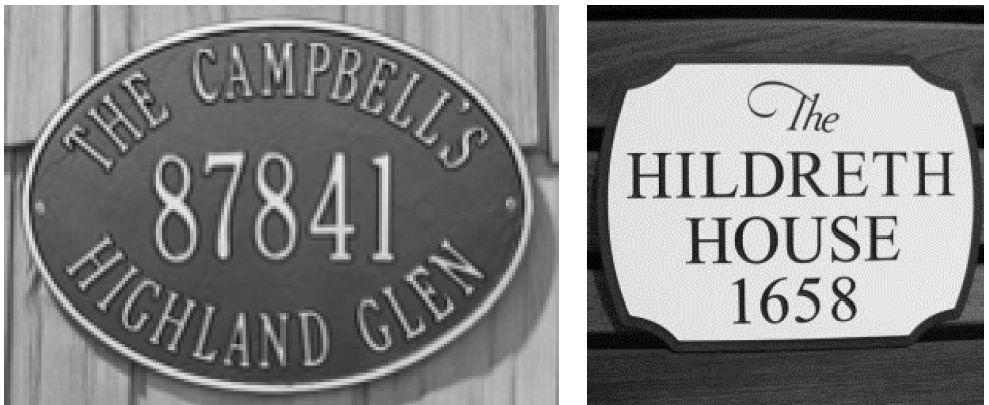Residential Identification Sign
