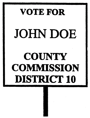 Political Sign