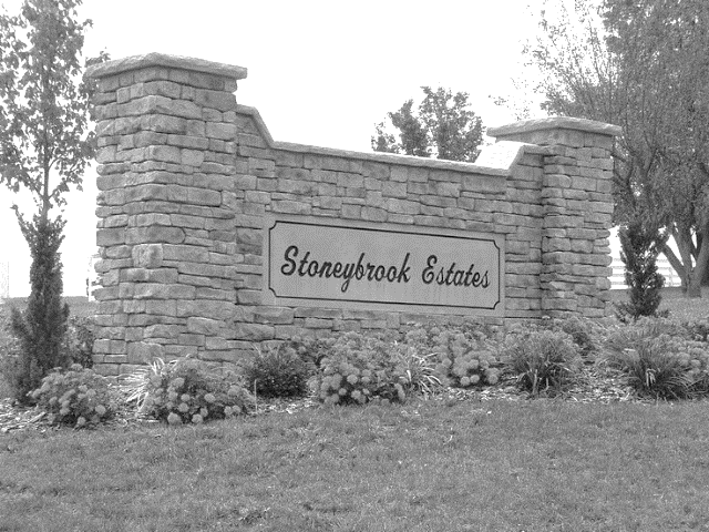 Subdivision Entry Sign
