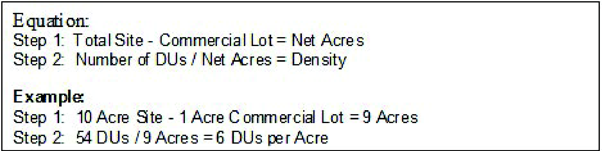 Figure 6-1: Sample Density Calculation
