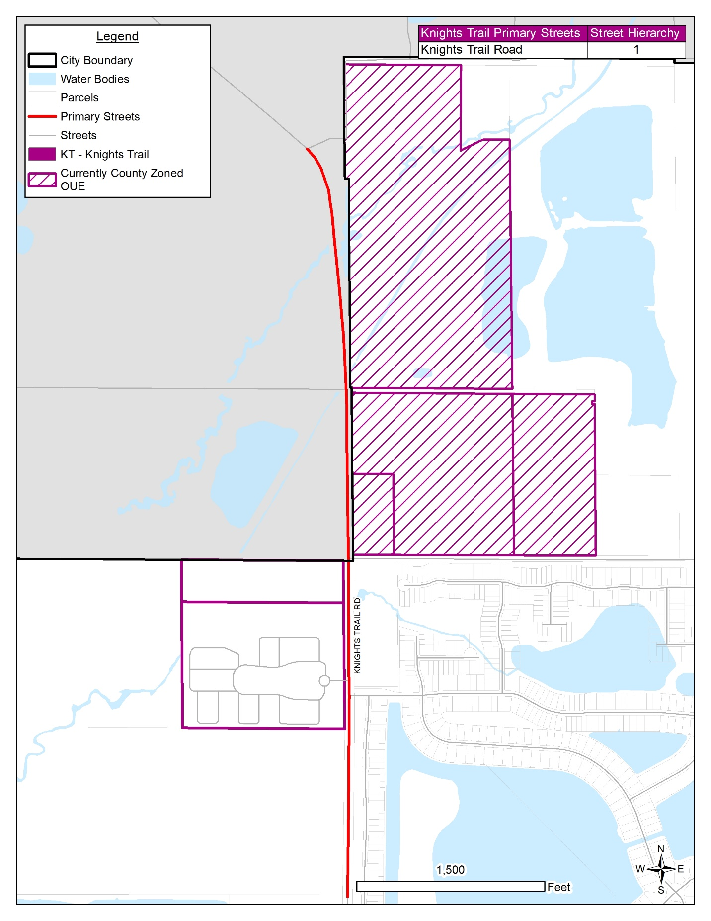 Figure 2.3.11.2. Knights Trail Primary Streets