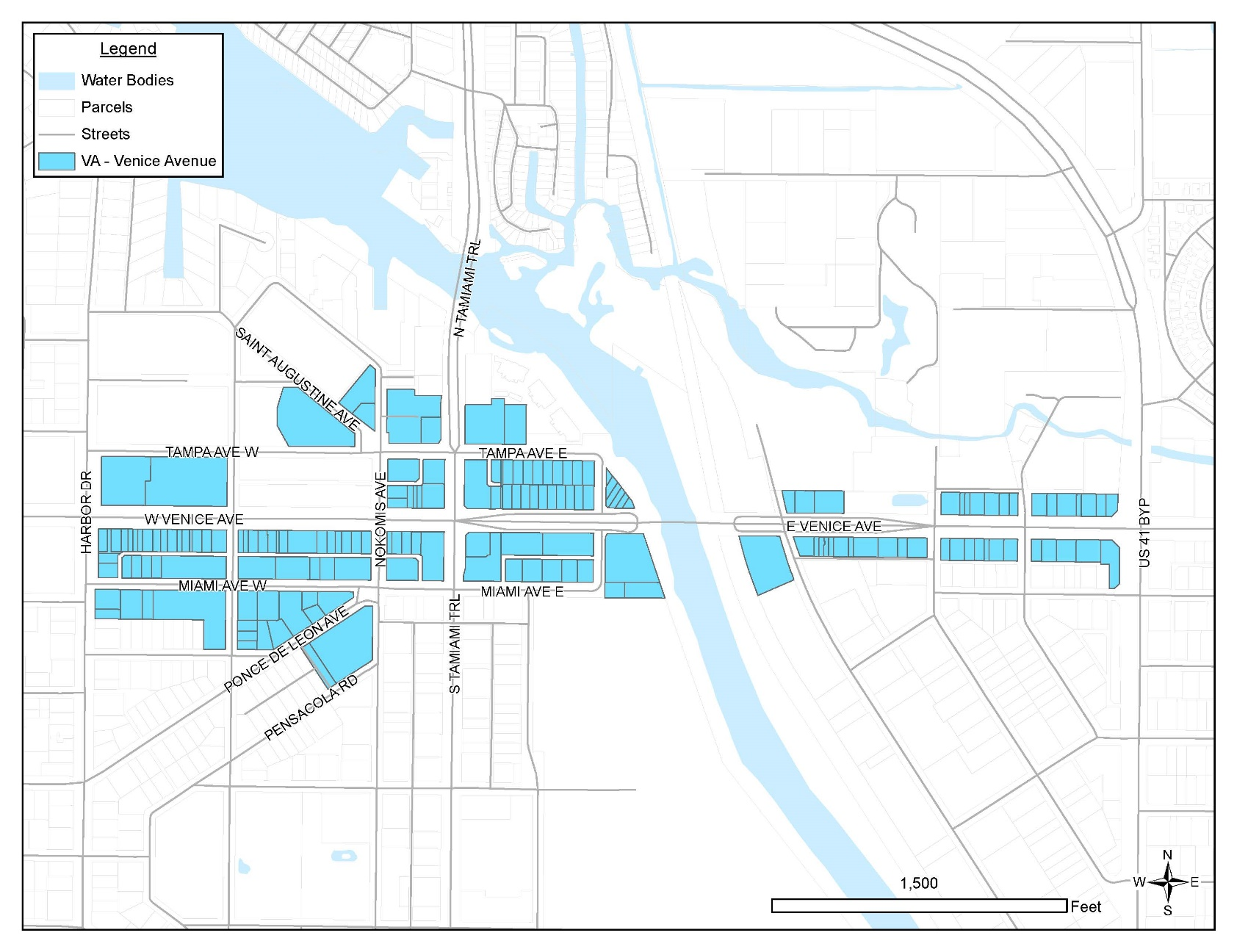 Figure 2.3.3.1. Venice Avenue Regulating Map