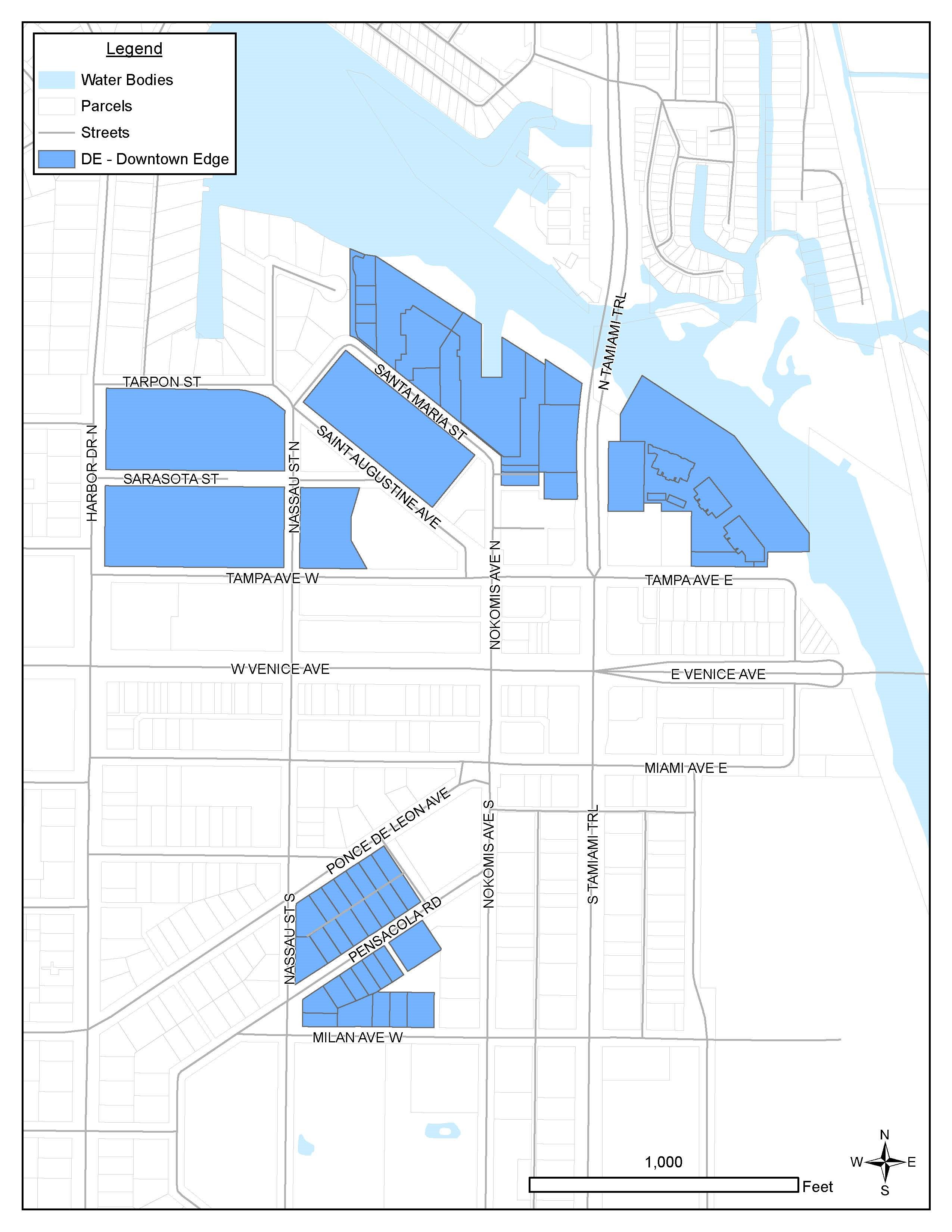 Figure 2.3.4.1. Downtown Edge Regulating Map