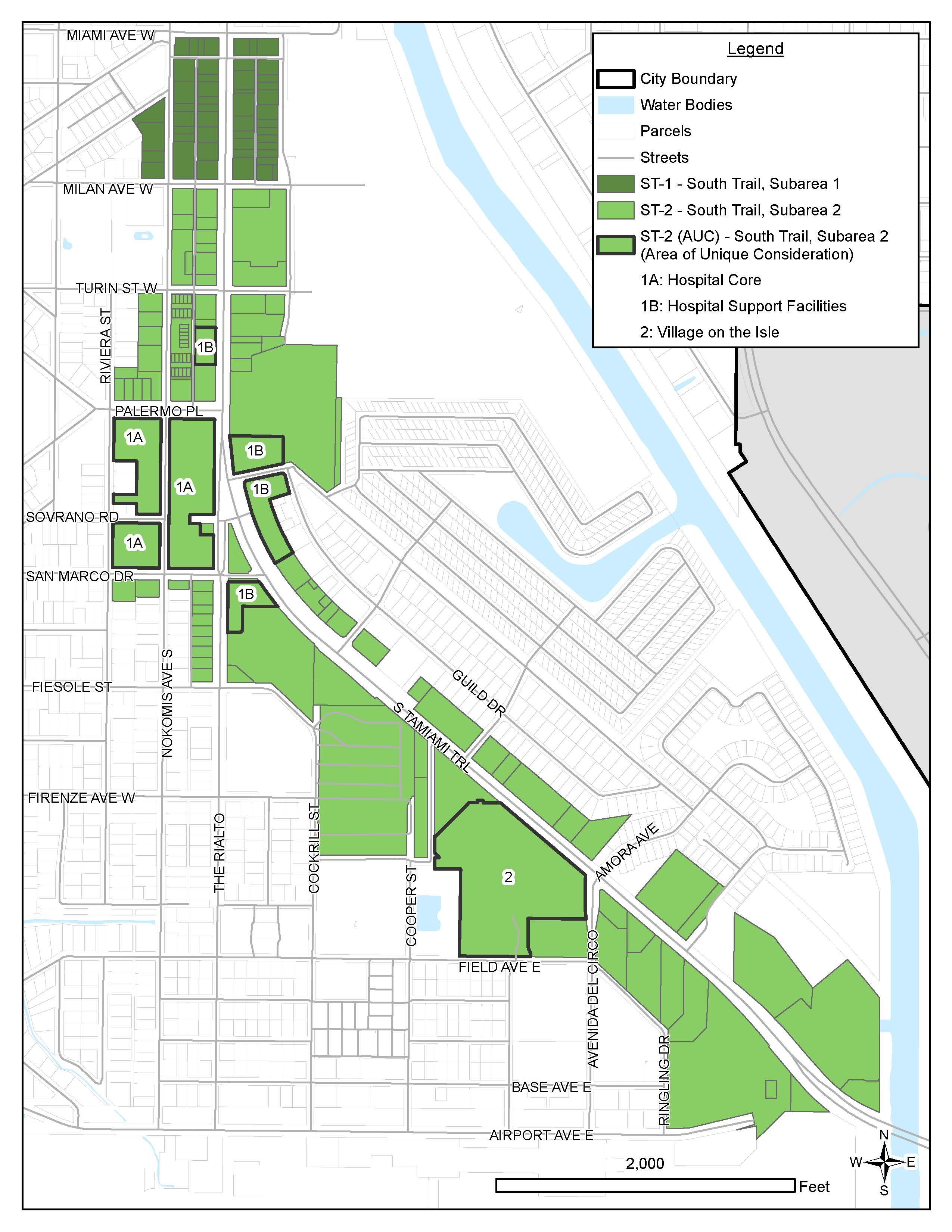 Figure 2.3.5.1. South Trail Regulating Map