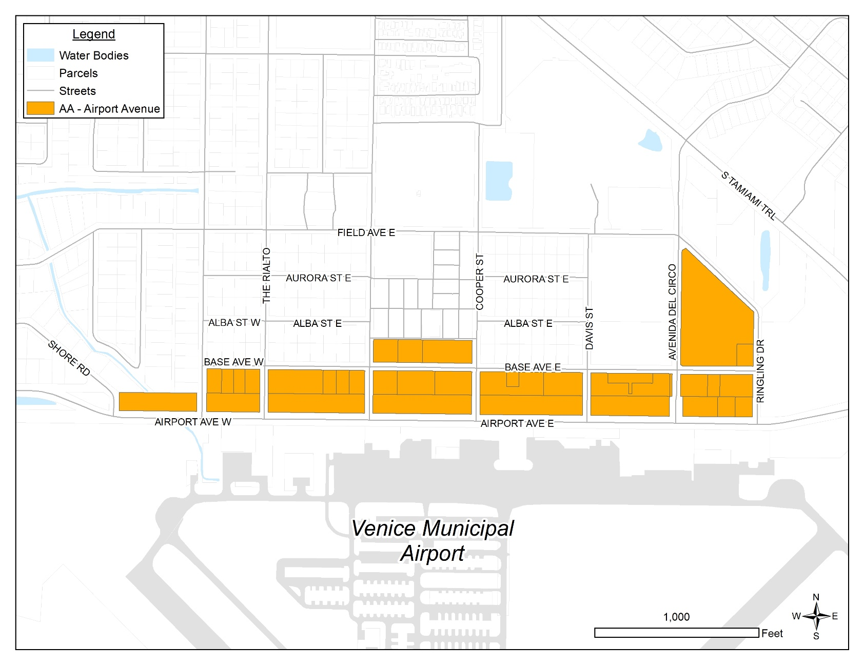 Figure 2.3.6.1. Airport Avenue Regulating Map