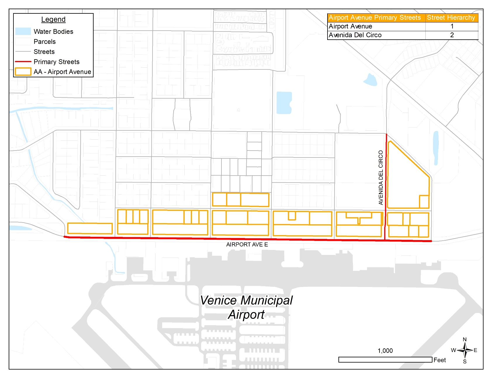Figure 2.3.6.2 Airport Avenue Primary Streets