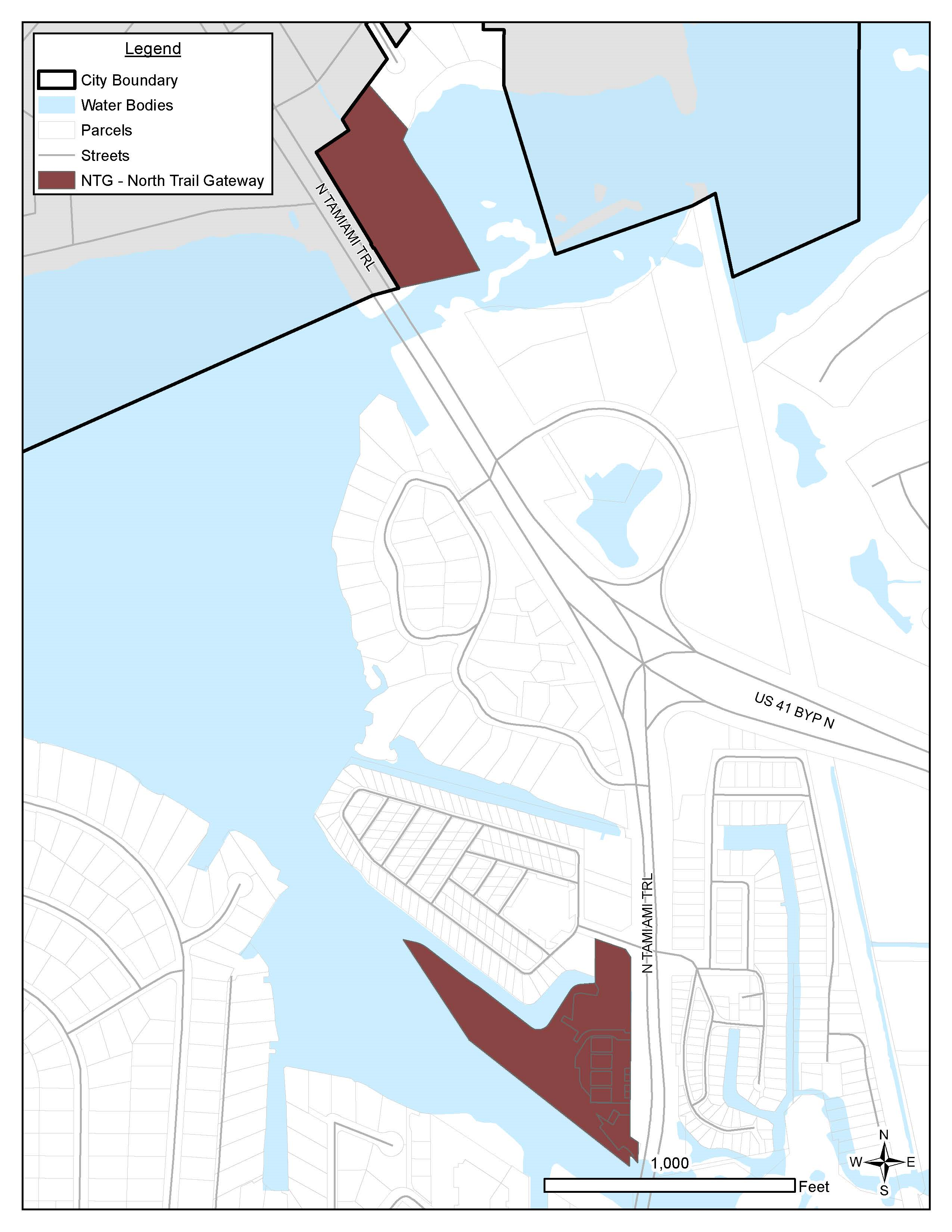 Figure 2.3.8.1. North Trail Gateway Regulating Map