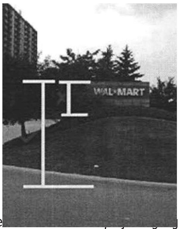Figure 22: Image of sign height