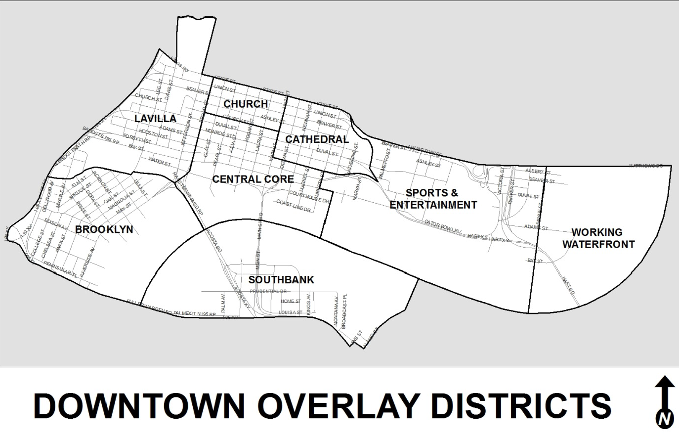 Downtown Overlay Zone Map - 2019