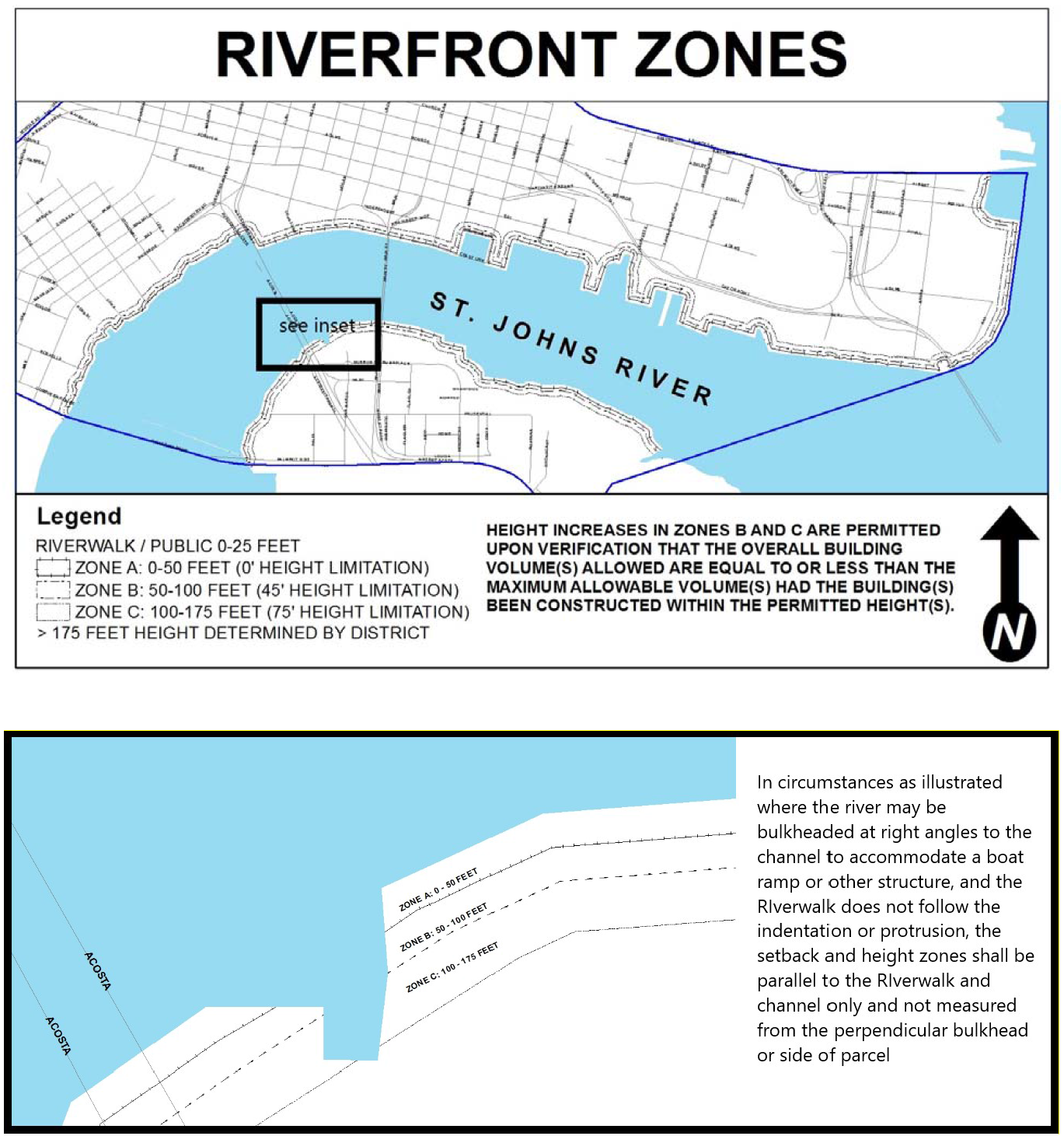 Map 6.2.H Riverfront Zones Maps