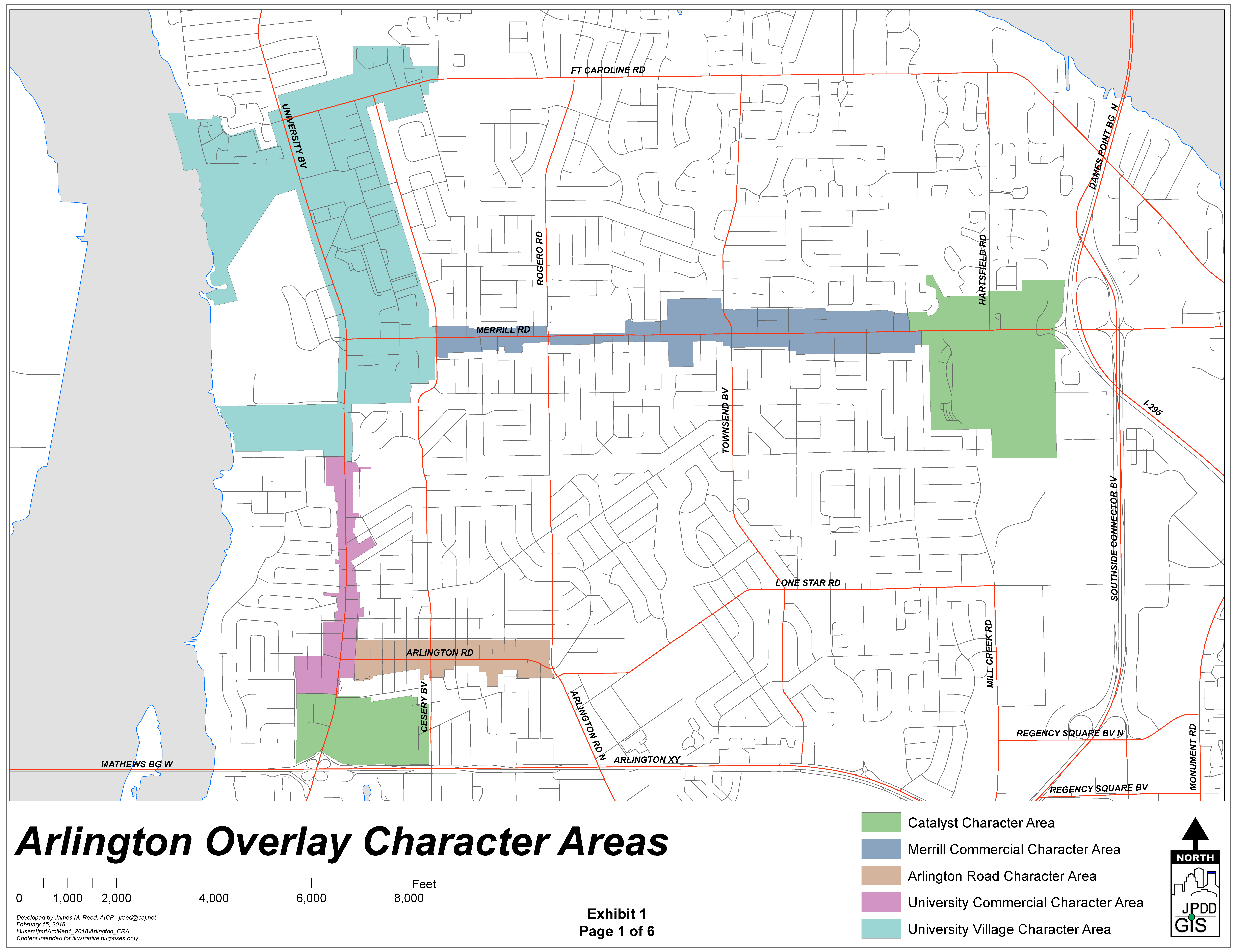 Figure 2: Renew Arlington Zoning Overlay-Character Areas Map