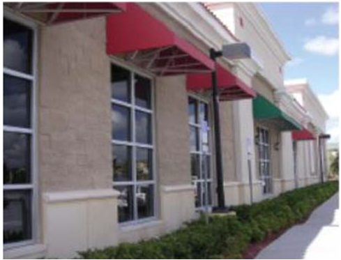 Figure 4 - Pedestrian-Scale facade with fenestration covering a minimum of 40 percent and maximum of 80 percent of occupants' linear frontage