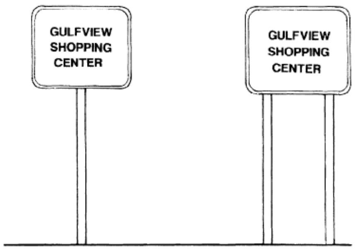 PROHIBITED POLE SIGNS