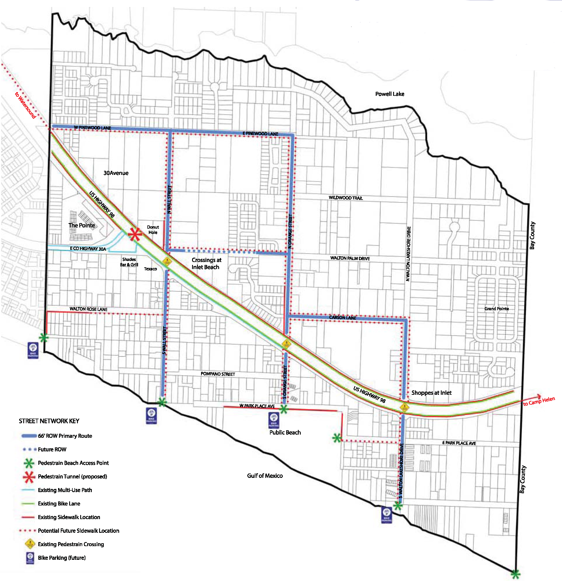 Exhibit 5. Street Network Plan