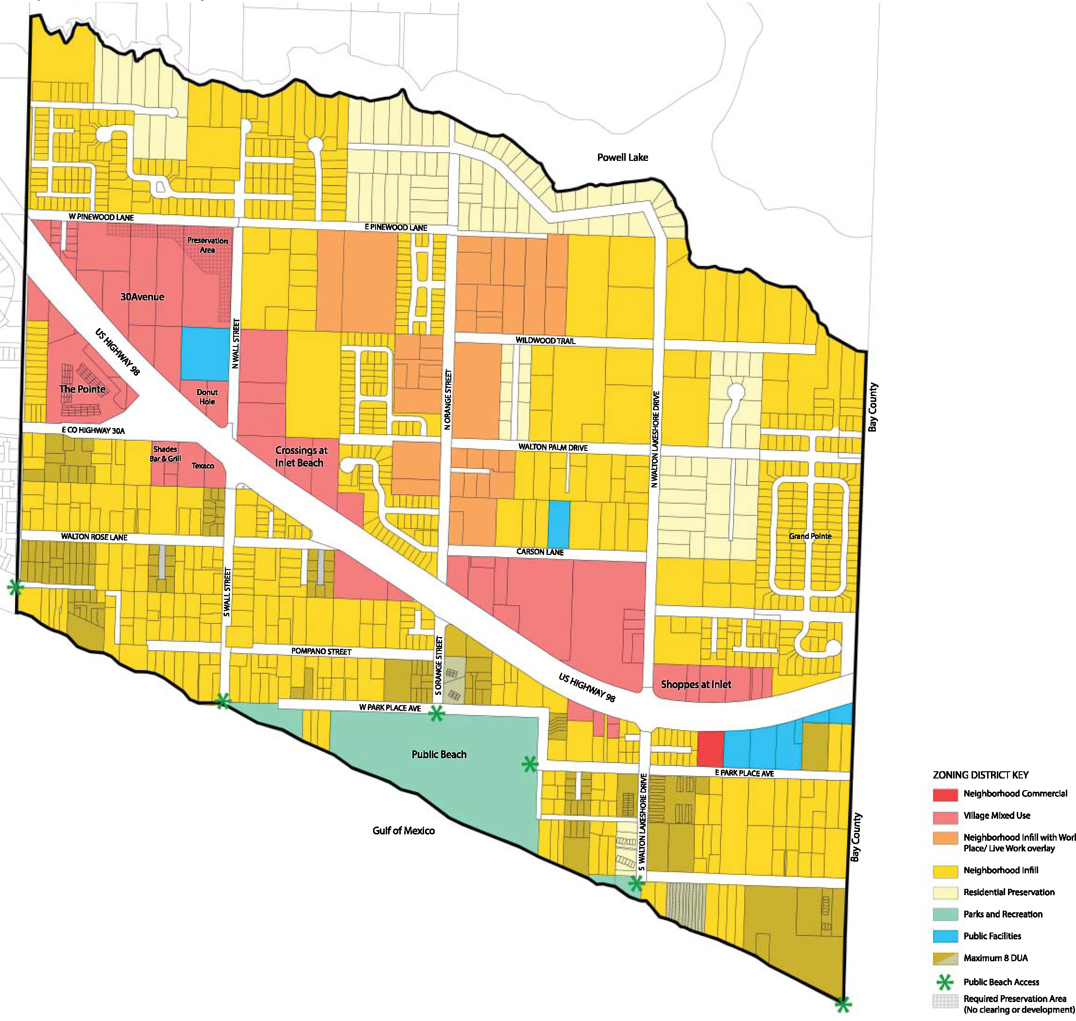 Exhibit 2. Inlet Beach Neighborhood Plan Map