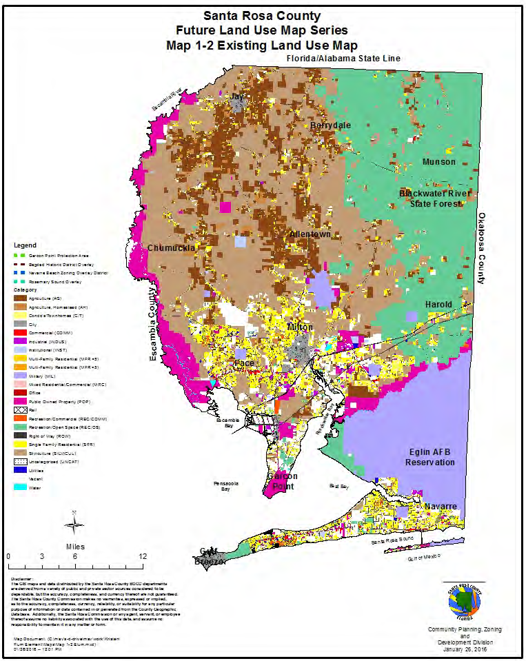 Santa Rosa County Zoning Map Appendix D 2040 Comprehensive Plan Code Of Ordinances Santa Rosa County Fl Municode Library