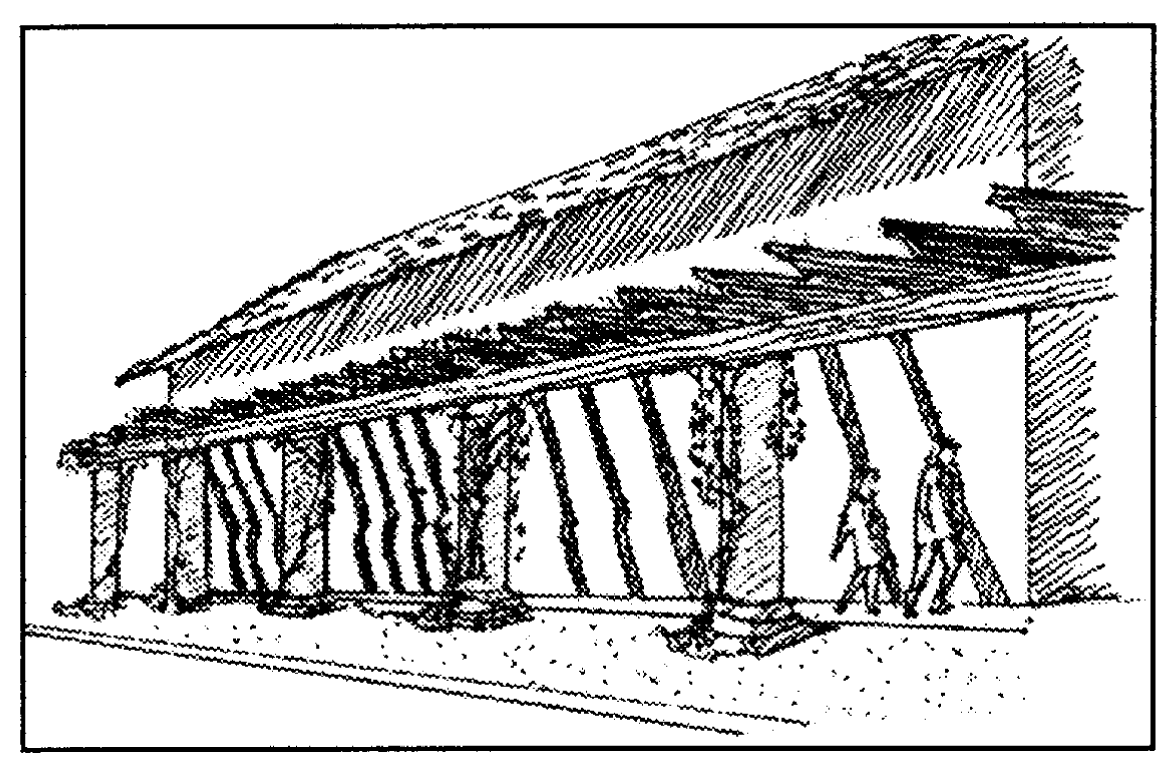 Yes: Blank walls can be made more appealing by such features as pergolas (trellis-covered walkways)