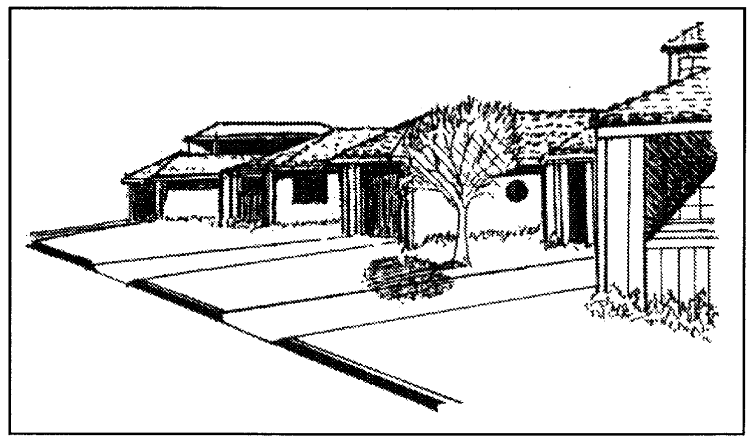 Front setbacks and driveway lengths should be varied along residential streets to provide interest and avoid monotony