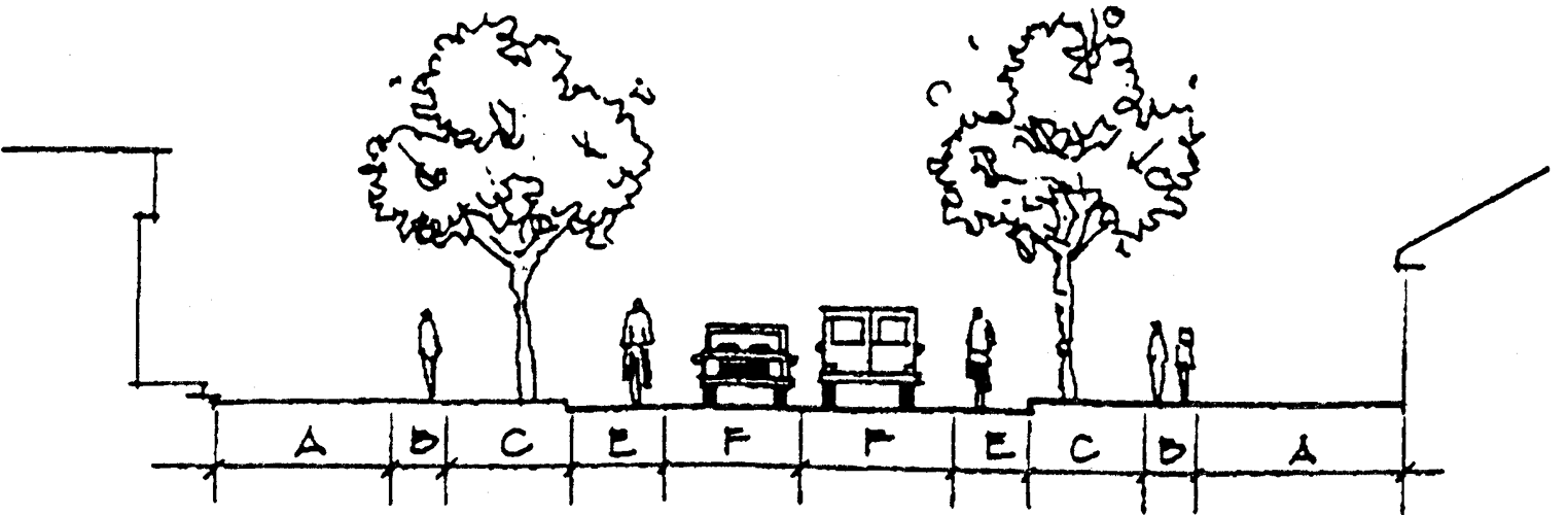 Sub-Collector Street Cross-Section